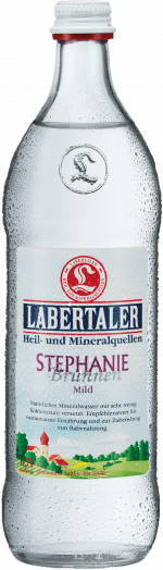 Glasflasche Labertaler Stephanie Brunnen Mild