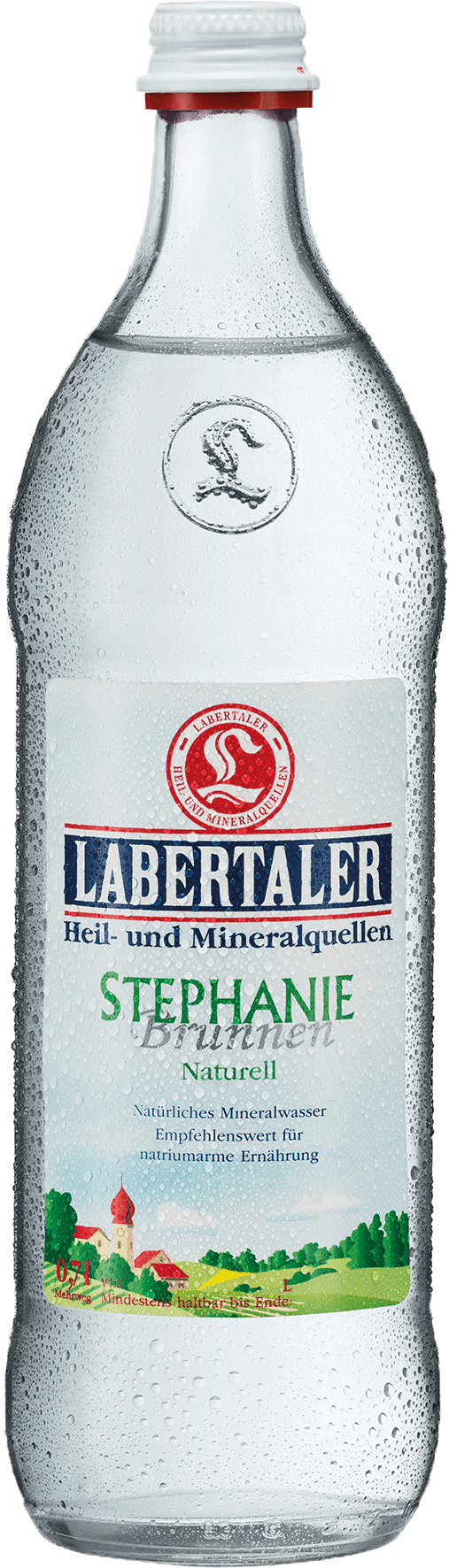 Glasflasche Labertaler Stephanie Brunnen Naturell