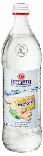 Glasflasche Labertaler Ingwerwasser