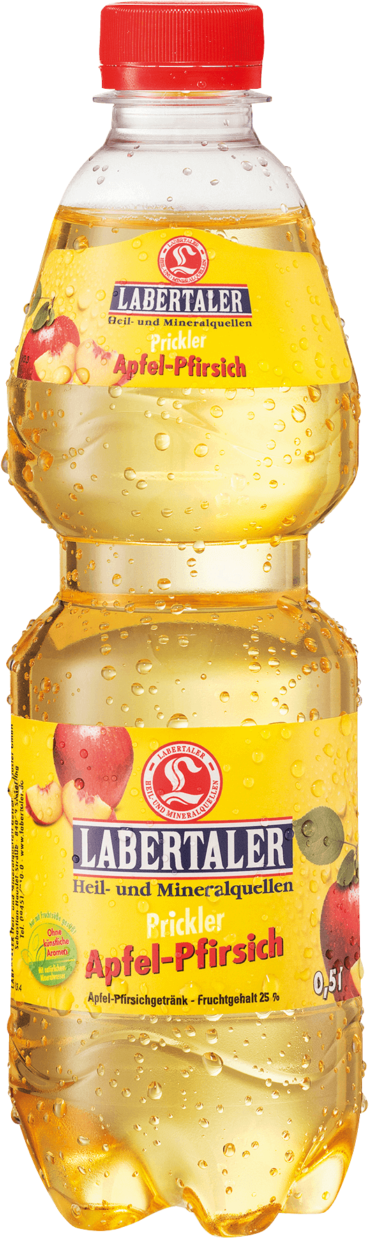 PET-Flasche Labertaler Apfel-Pfirsich-Prickler 0,5l