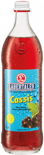 Glasflasche Labertaler Cassis