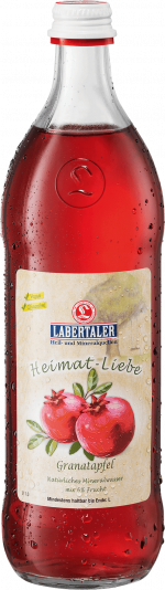 Glasflasche Labertaler Heimat-Liebe-Granatapfel