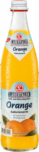 Glasflasche Labertaler Orangen-Limonade kalorienarm 0,5l