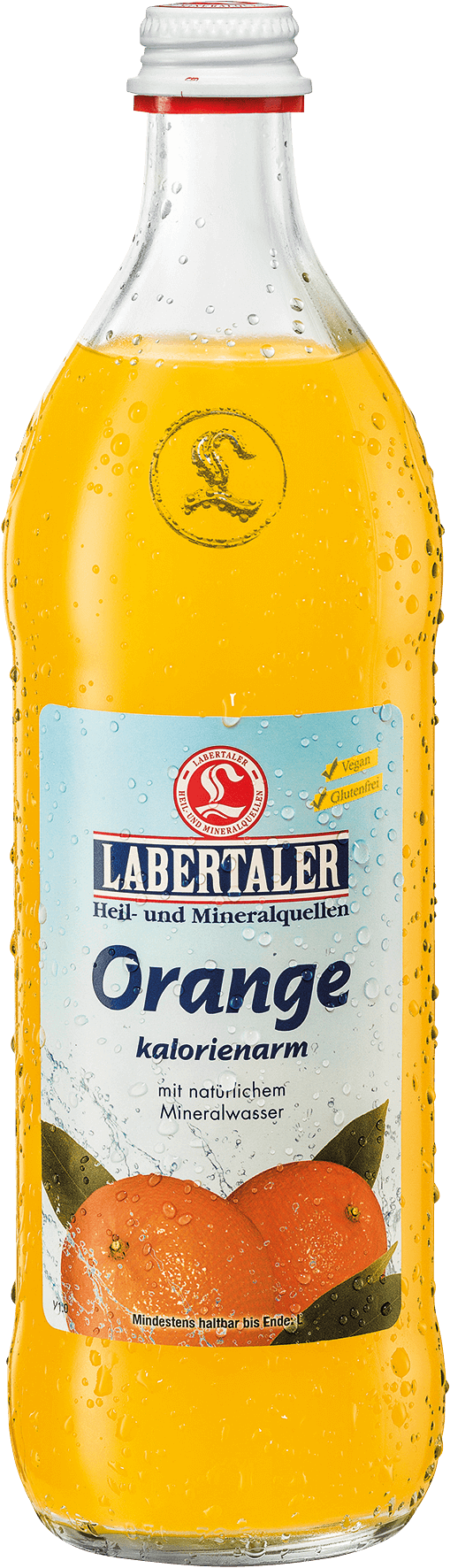 Glasflasche Labertaler Orangen-Limonade kalorienarm 0,7l