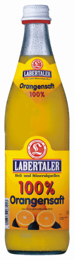 Glasflasche Labertaler Orangensaft