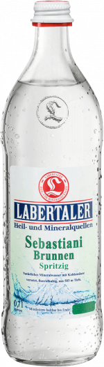 Glasflasche Labertaler Sebastiani Brunnen spritzig