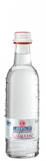Glasflasche Labertaler Wasser Classic 0,25l