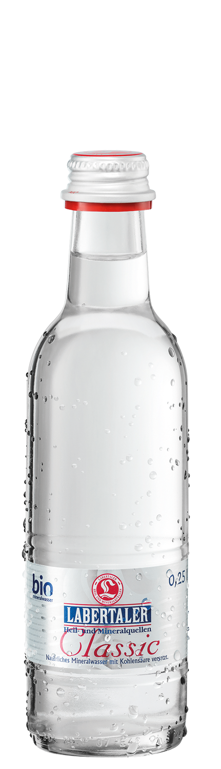 Glasflasche Labertaler Wasser Classic 0,25l