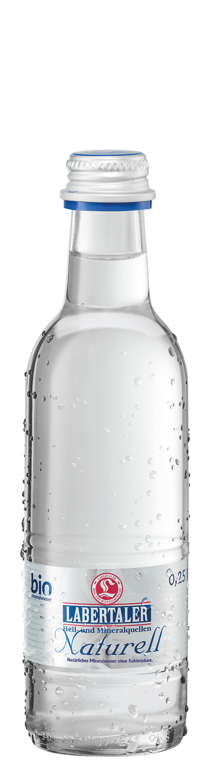 Glasflasche Labertaler Wasser Naturell 0,25l