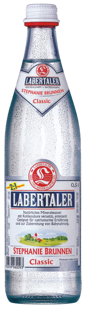Glasflasche Labertaler Stephanie Brunnen Classic 0,5l
