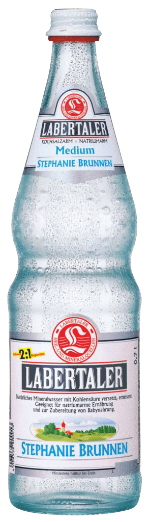 Glasflasche Labertaler Stephanie Brunnen Medium 0,7l