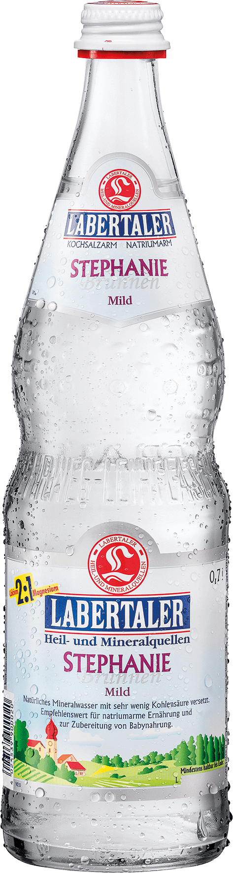 Glasflasche Labertaler Stephanie Brunnen Mild 0,7l