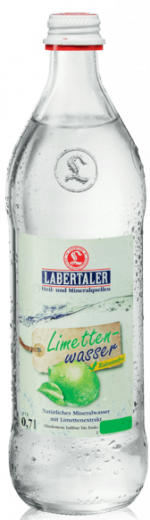 Glasflasche Labertaler Limettenwasser 0,7l